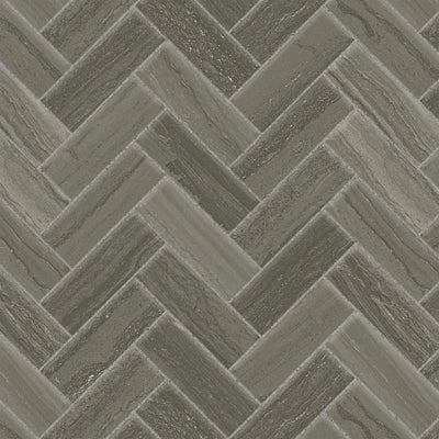 Dark Greige 1x4 Herringbone Mosaic - FloorRunner