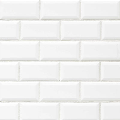 Ice White 3x6 Beveled - FloorRunner