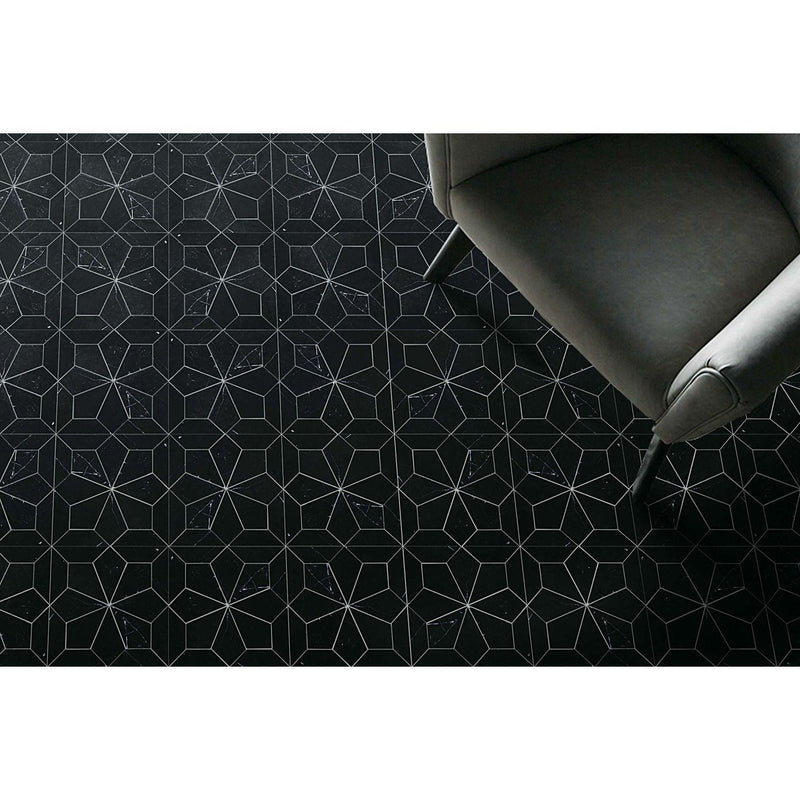 Nero Marble Mosaic - FloorRunner