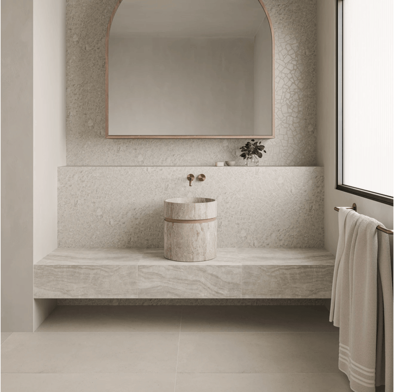 Frammenta White Mosaic - FloorRunner