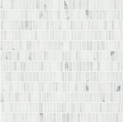 Oriental White Mosaic 7 - FloorRunner